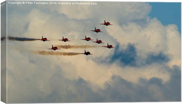  Reds Away !!!! Canvas Print by Peter Farrington