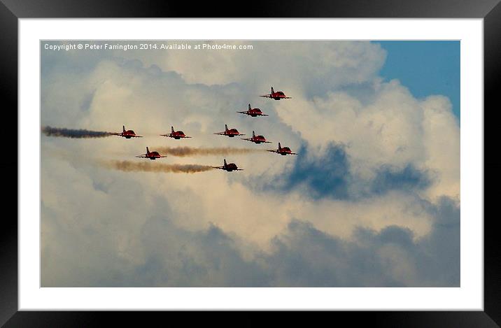  Reds Away !!!! Framed Mounted Print by Peter Farrington