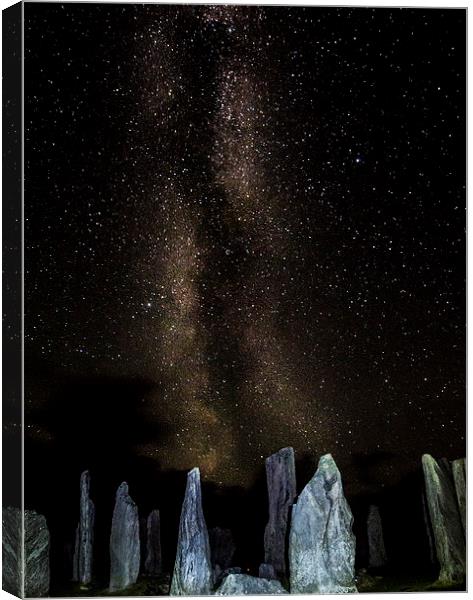  Milky Way, Callanish Standing Stones Canvas Print by John Cropper
