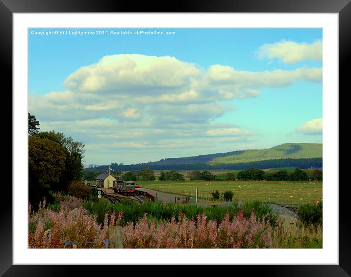  Broomhill Station . Framed Mounted Print by Bill Lighterness
