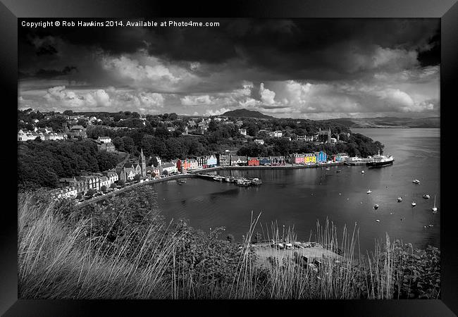  Colours of Tobermory  Framed Print by Rob Hawkins