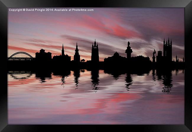 Newcastle Skyline Framed Print by David Pringle