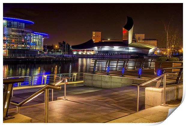  Imperial War Museum at night Print by Mike Dickinson