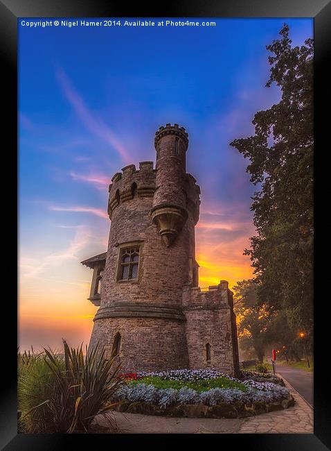 Dawn At Appley Tower Framed Print by Wight Landscapes