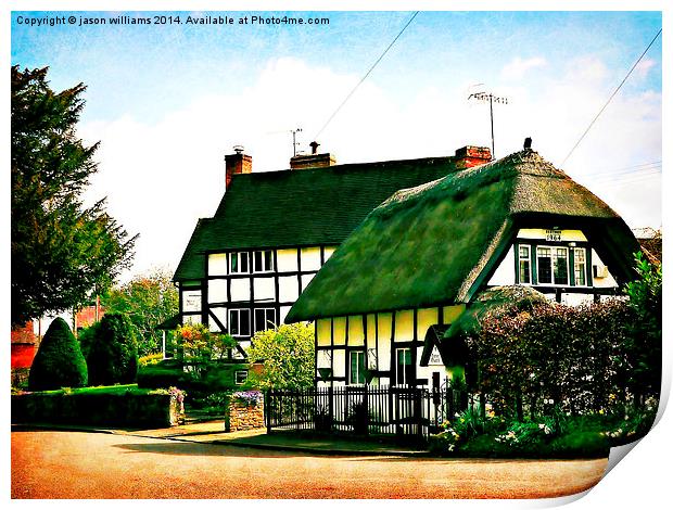  Beautiful Old English Cottages  Print by Jason Williams