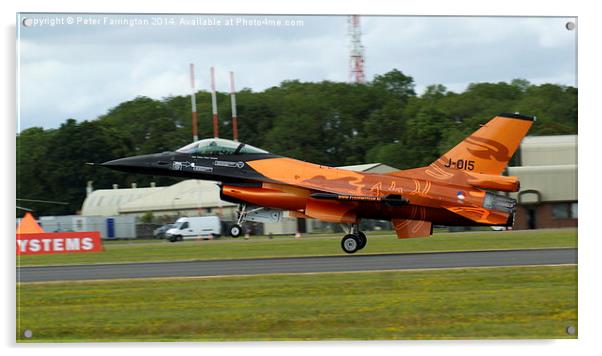  Ductch F16 Display Acrylic by Peter Farrington