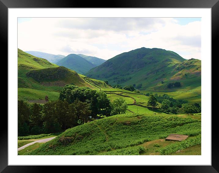 A day in the Lakes Framed Mounted Print by charlie Mellow