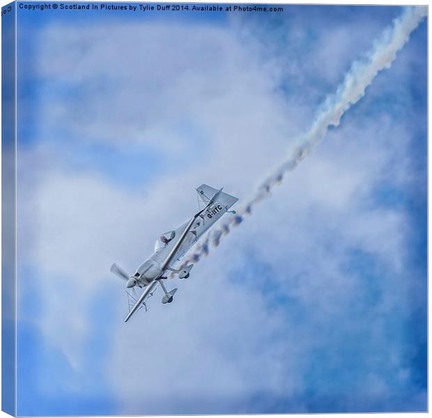  Aerobatics at the Scottish Airshow Canvas Print by Tylie Duff Photo Art