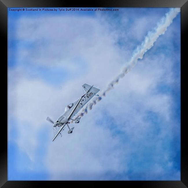  Aerobatics at the Scottish Airshow Framed Print by Tylie Duff Photo Art