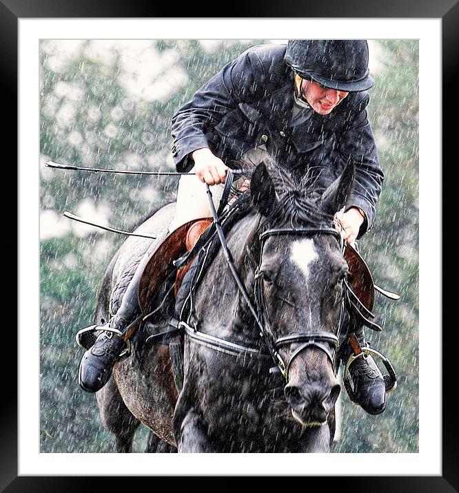  Springing in the rain Framed Mounted Print by Alan Mattison
