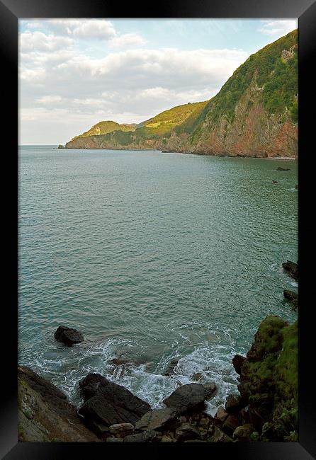 Woody Bay  Framed Print by graham young