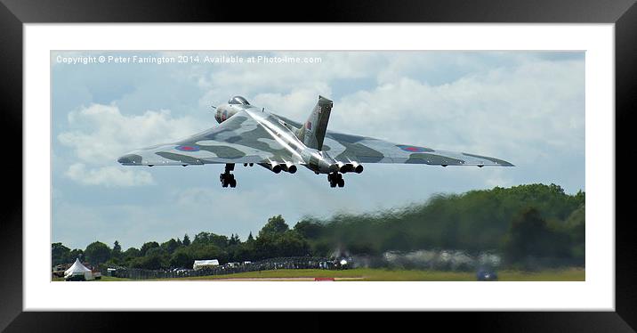 XH558 Rises To The Skies Again Framed Mounted Print by Peter Farrington