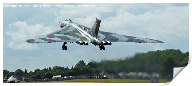  XH558 Rises To The Skies Again Print by Peter Farrington