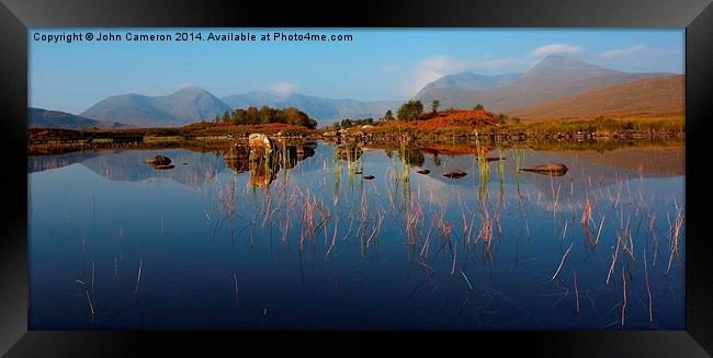  Loch Ba in Autumn. Framed Print by John Cameron