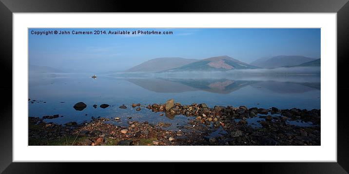  Loch Eil. Framed Mounted Print by John Cameron