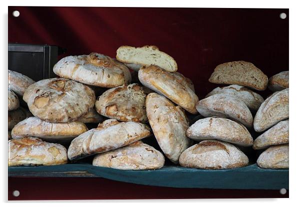  Bread Acrylic by Jose Manuel Espigares Garc