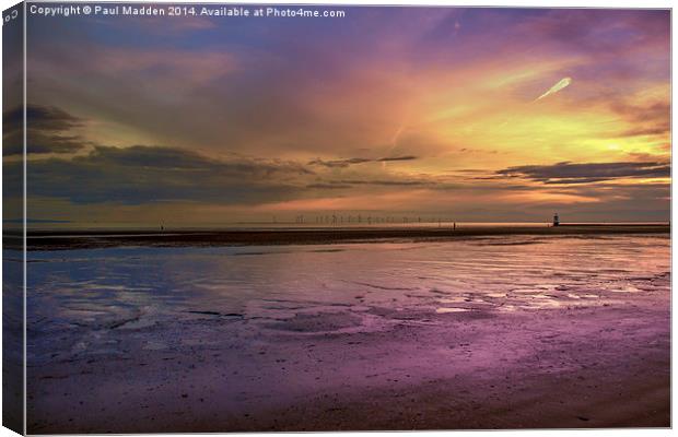 Crosby Beach - Liverpool Canvas Print by Paul Madden