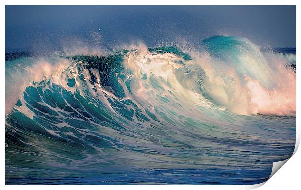  Blue Power of the Ocean   Print by Jenny Rainbow