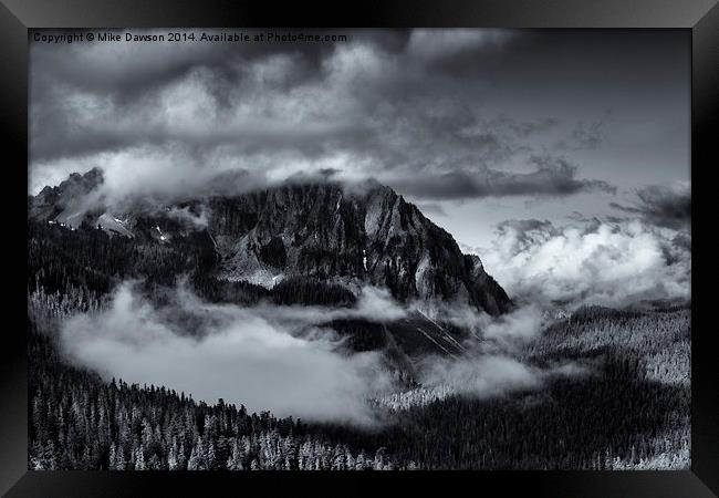 Fog in the Valley Framed Print by Mike Dawson