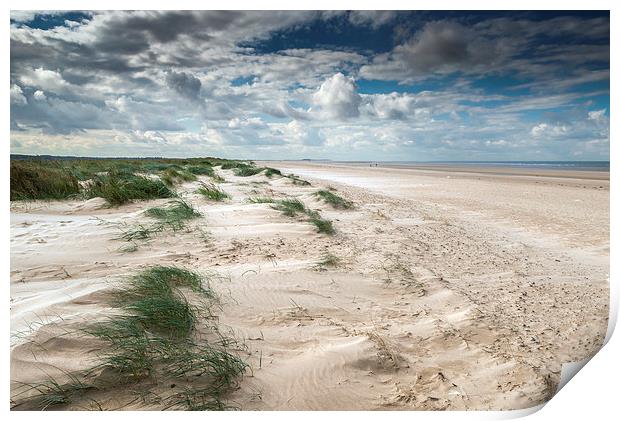  Brancaster Beach on a windy day Print by Stephen Mole