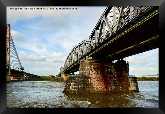  Two bridges span the Rhine Framed Print by Frank Irwin
