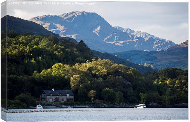  The Banks of loch Lomond  Canvas Print by Peter Mclardy
