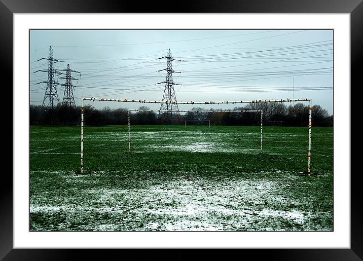  Goalposts on Hackney Marshes Framed Mounted Print by Jamie Lumley
