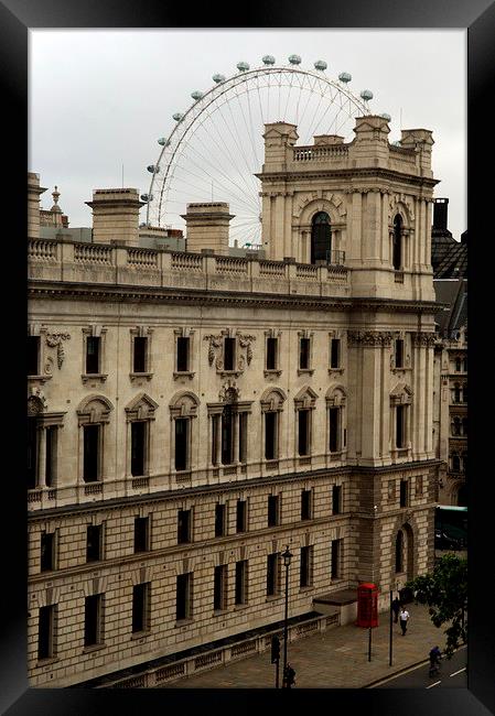  Whitehall Buildings and the London Eye Framed Print by Jamie Lumley