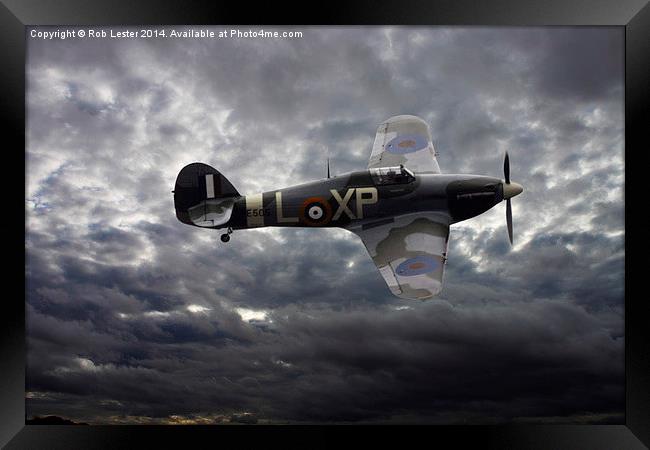  Hawker hurricane Framed Print by Rob Lester