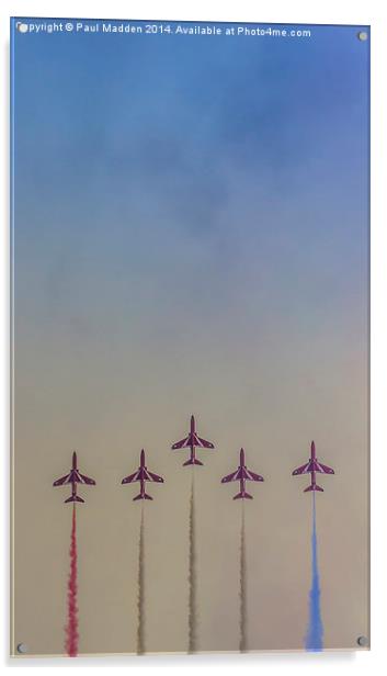 The Red Arrows Acrylic by Paul Madden