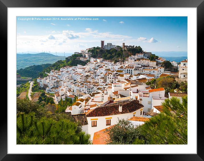  Casares Andalucia Spain 1 Framed Mounted Print by Peter Jordan