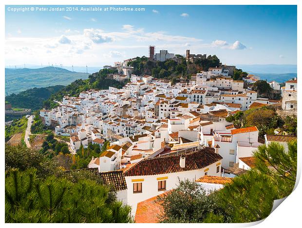  Casares Andalucia Spain 1 Print by Peter Jordan