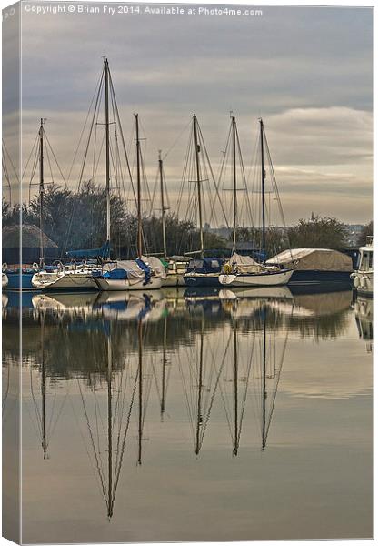  Sunrise reflections Canvas Print by Brian Fry