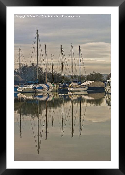  Sunrise reflections Framed Mounted Print by Brian Fry