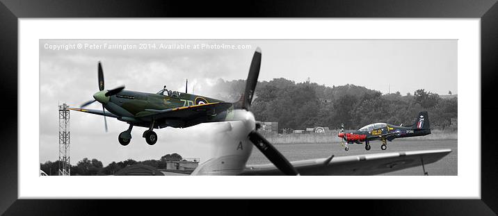  Salute The Few Framed Mounted Print by Peter Farrington