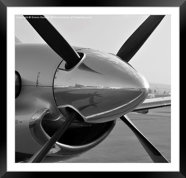  Pilatus PC12 Framed Mounted Print by Simon Hackett