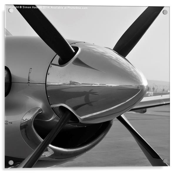  Pilatus PC12 Acrylic by Simon Hackett