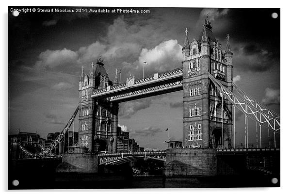  Tower Bridge, London Acrylic by Stewart Nicolaou