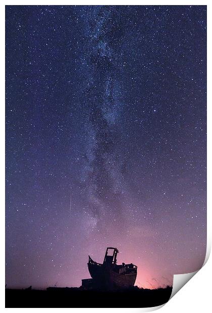  Dungeness under the Milky Way  Print by Ian Hufton