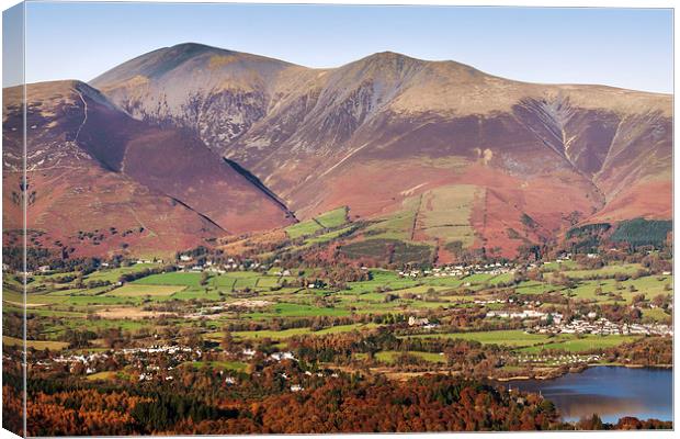  Skiddaw viewed from Catbells Canvas Print by Ian Duffield