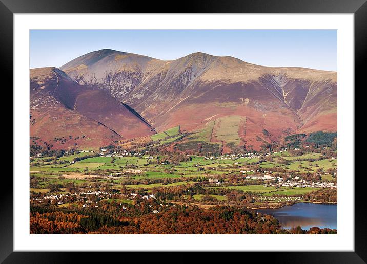  Skiddaw viewed from Catbells Framed Mounted Print by Ian Duffield