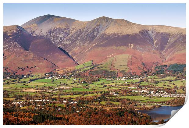 Skiddaw viewed from Catbells Print by Ian Duffield