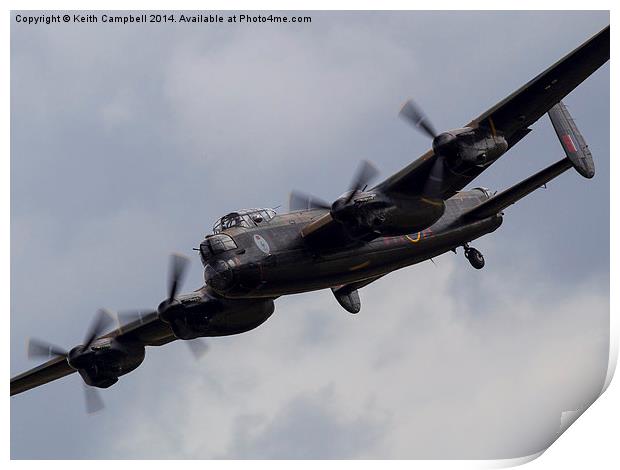  Lancaster 'VERA' Print by Keith Campbell