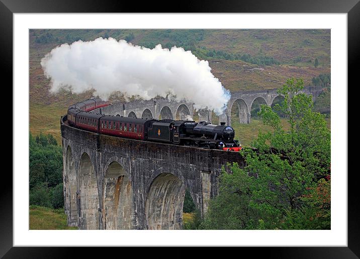  The Jacobite Steam Train Framed Mounted Print by Maria Gaellman