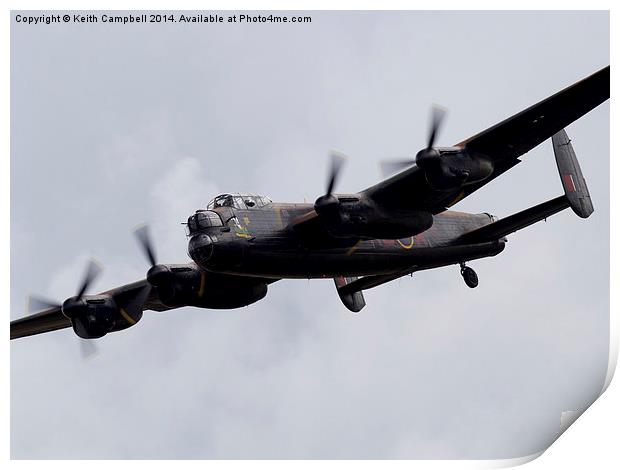  BBMF Lancaster PA474 Print by Keith Campbell