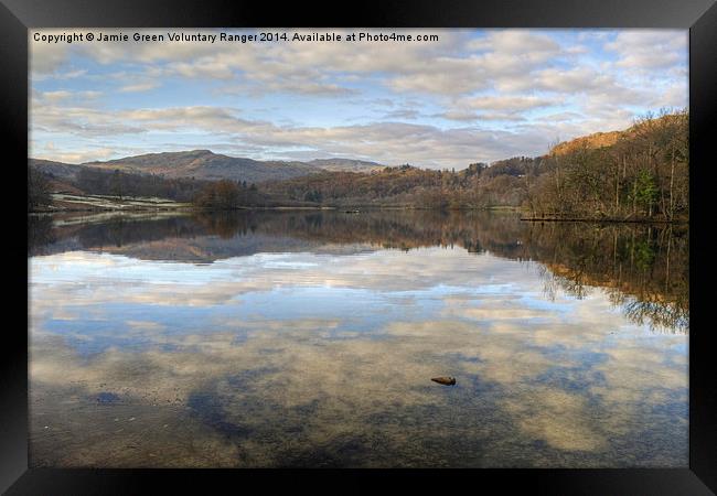  Rydal Water Reflections Framed Print by Jamie Green