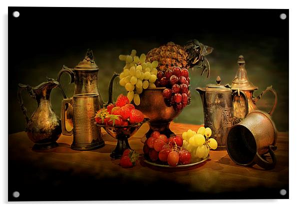  Still life of Fruit. Acrylic by Irene Burdell