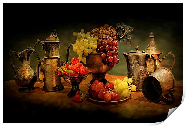  Still life of Fruit. Print by Irene Burdell