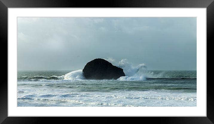  Winter Storms at Trebarwith Strand Framed Mounted Print by David Wilkins