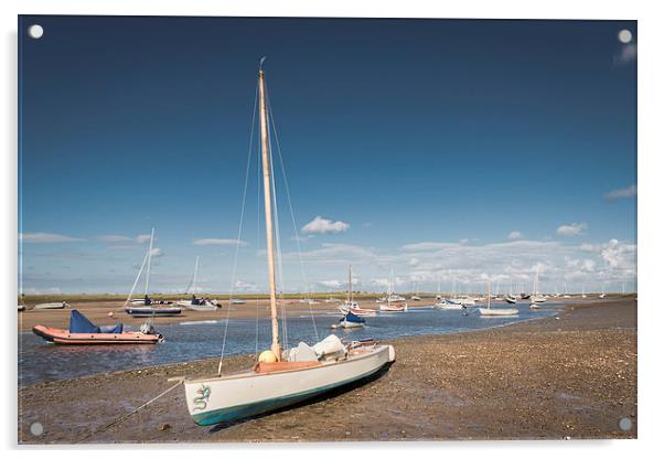  Brancaster Staithe at Low Tide Acrylic by Stephen Mole